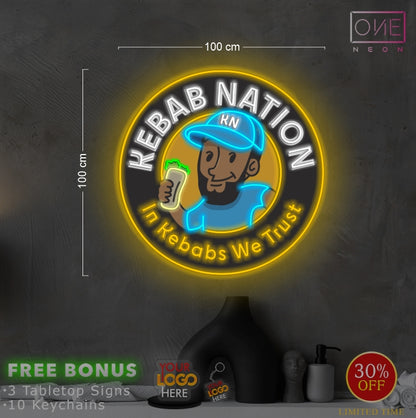 KEBAB NATION | LED Neon Sign