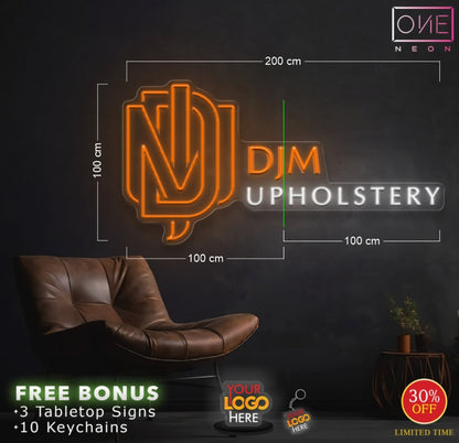 DJM UPHOLSTERY | LED Neon Sign