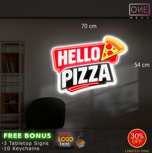 HELLO PIZZA| LED Neon Sign