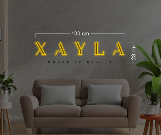 XAYLA house of beauty (RGB colors) | LED Neon Sign