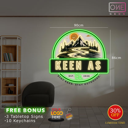 KEEN AS | LED Neon Sign