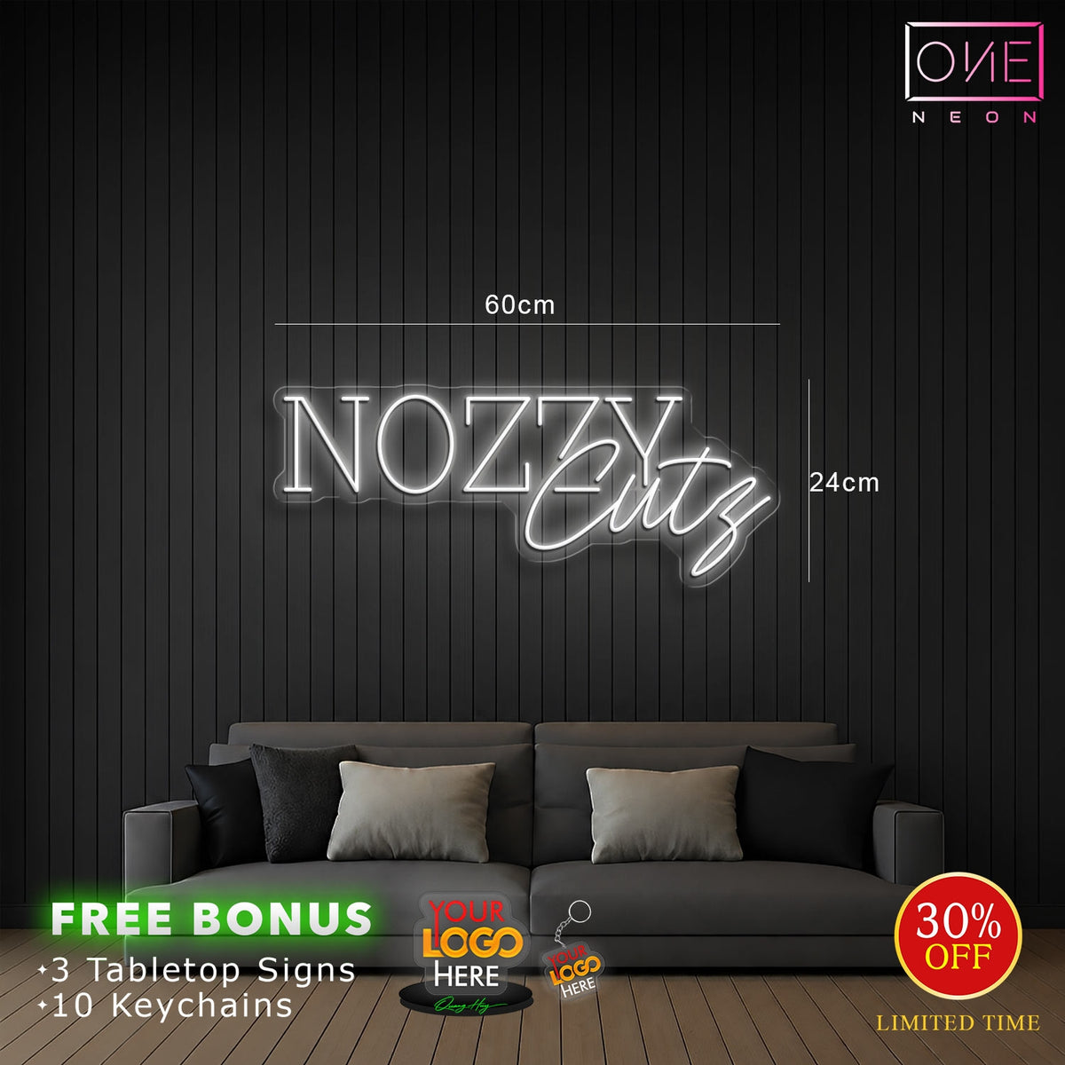 Nozzy cutz | LED Neon Sign