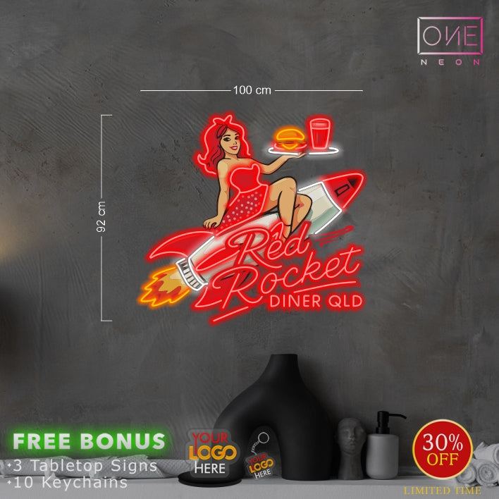 Red Rocket | 6 tabletop signs