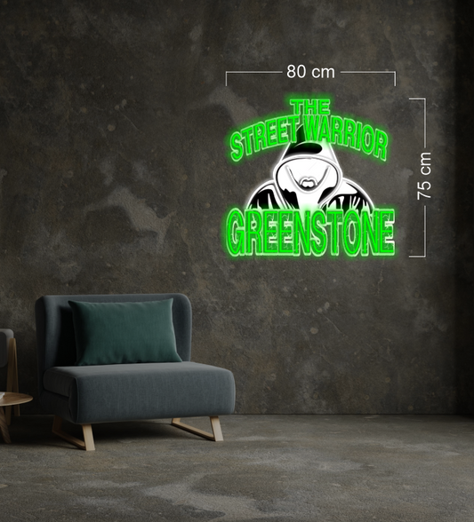 The street warrior greenstone| LED Neon Sign