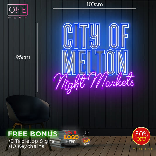 City of Melton night markets| LED Neon Sign