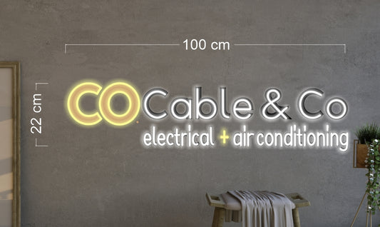 Enseigne au néon LED personnalisée pour entreprise 