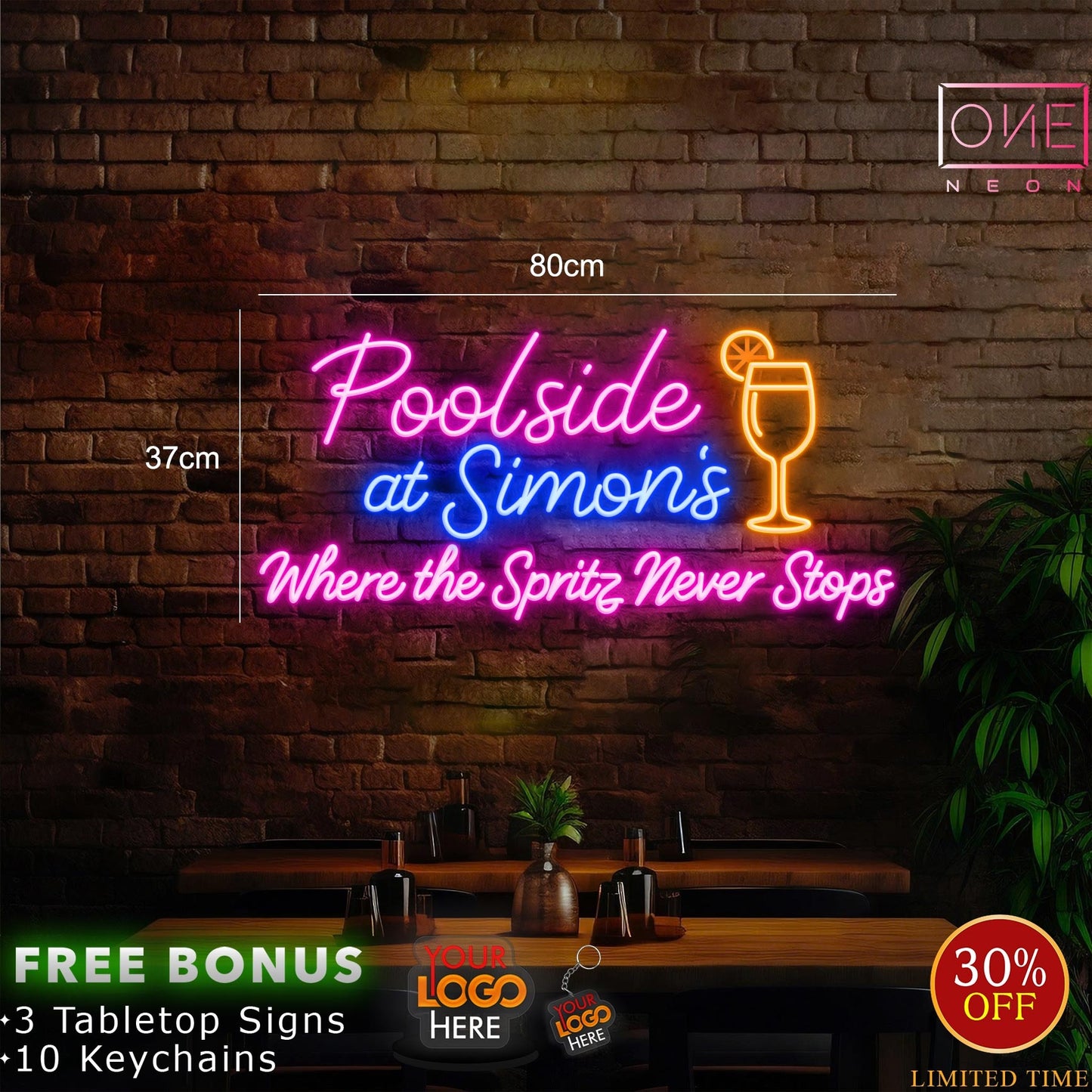 Poolside at Simon's  | LED Neon Sign
