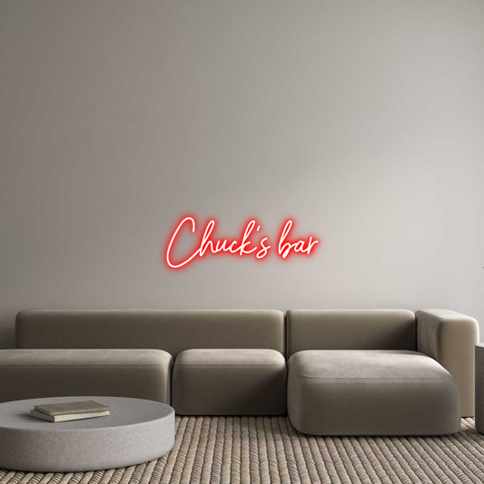 Custom Neon: Chuck’s bar