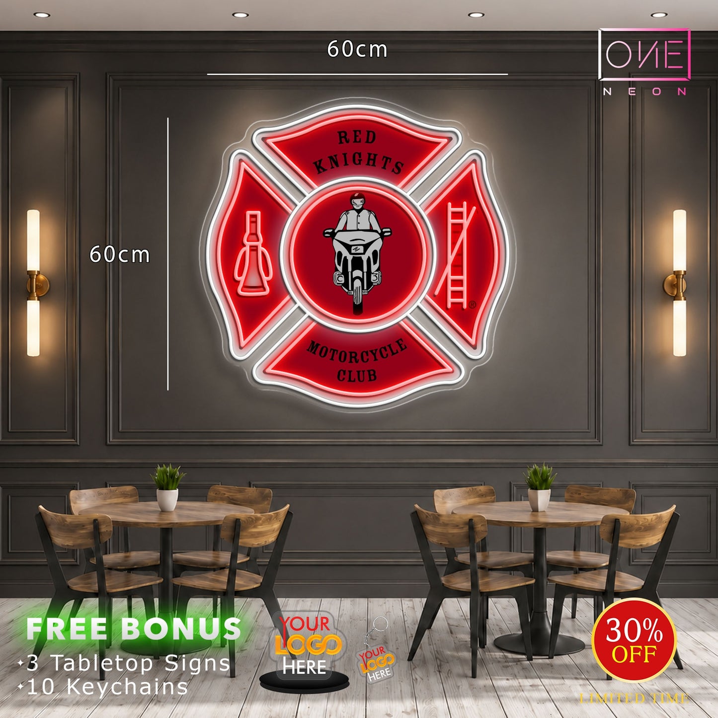 red knights mortorcycle club | LED Neon Sign