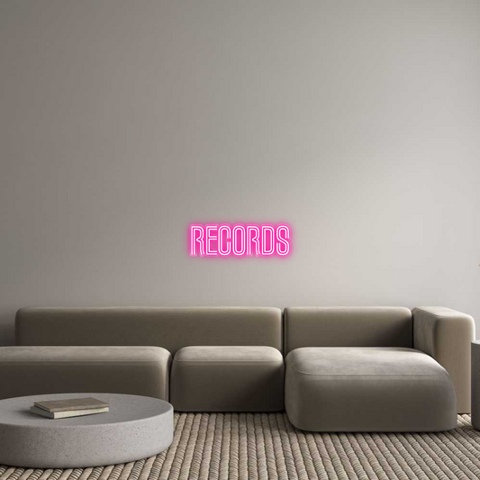 Custom Neon: RECORDS