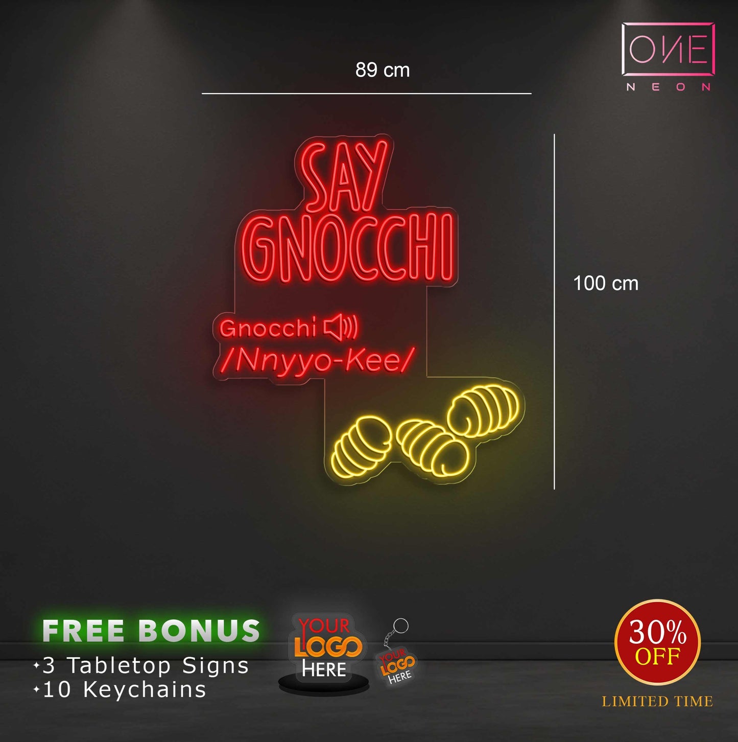 Say Gnocchi | LED Neon Sign