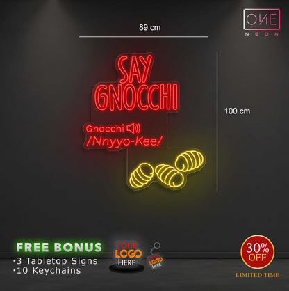 Say Gnocchi | LED Neon Sign