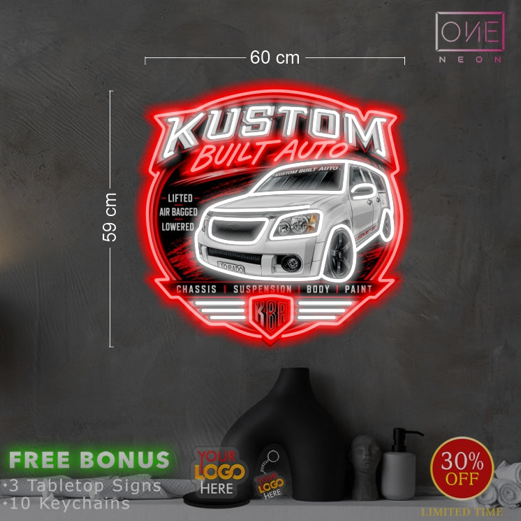 Kustom built auto | LED Neon Sign