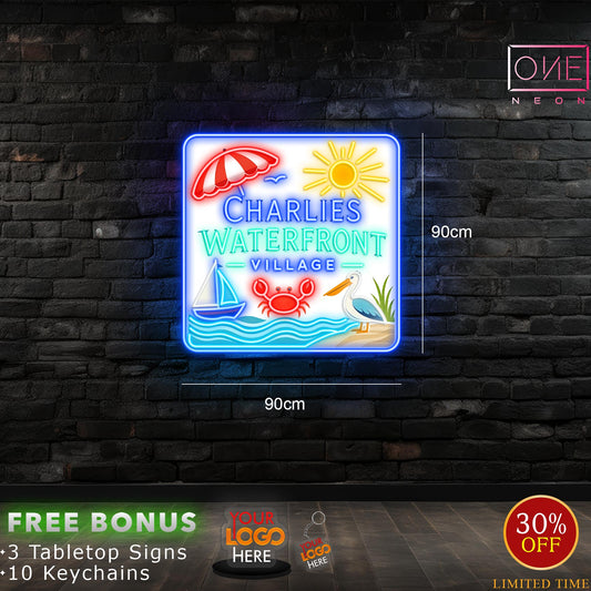 CHARLIES WATERFRONT VILLAGE | LED Neon Sign