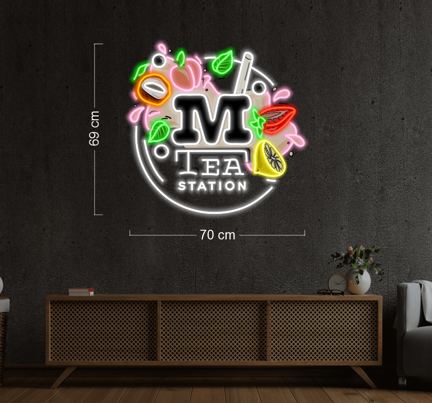 MTEA STATION | LED Neon Sign (WATERPROOF option)