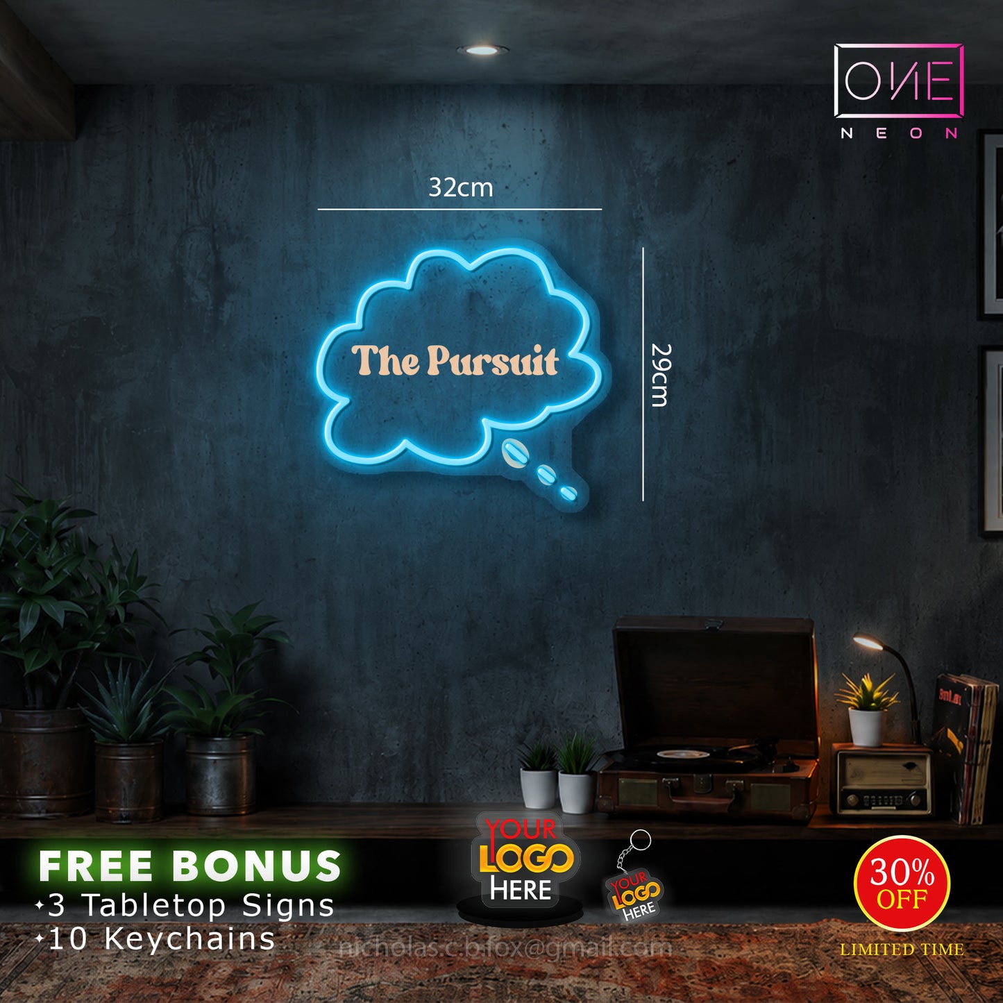 The pursuit | LED Neon Sign