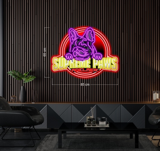 SUPREME PAWS | LED Neon Sign