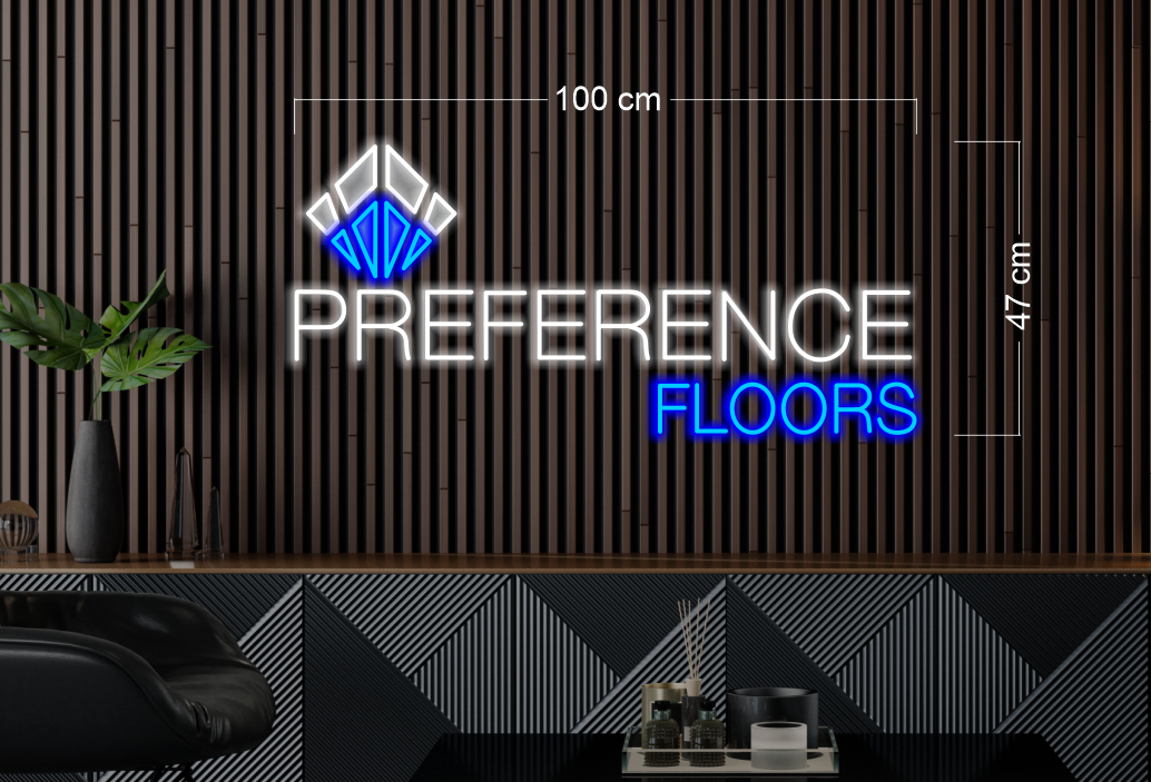 Preference. Sign PREFERENCE FLOORS | LED Neon Sign – ONE Neon™ Sign - Australia