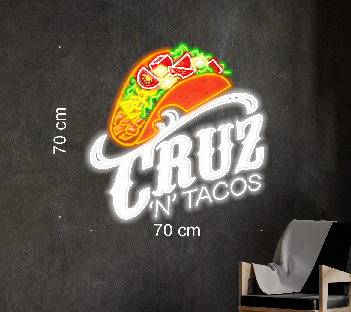 CRUZ TACOS | LED Neon Sign