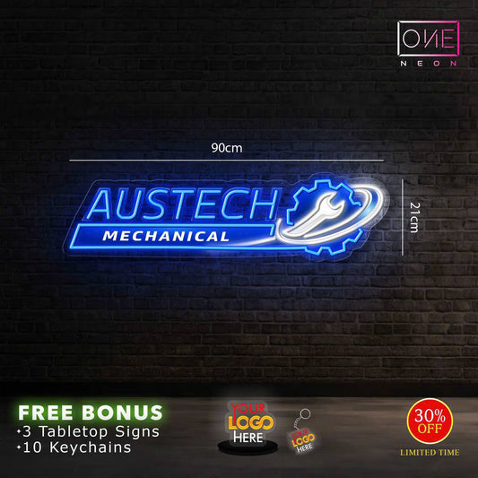 AUSTECH logo | LED Neon Sign