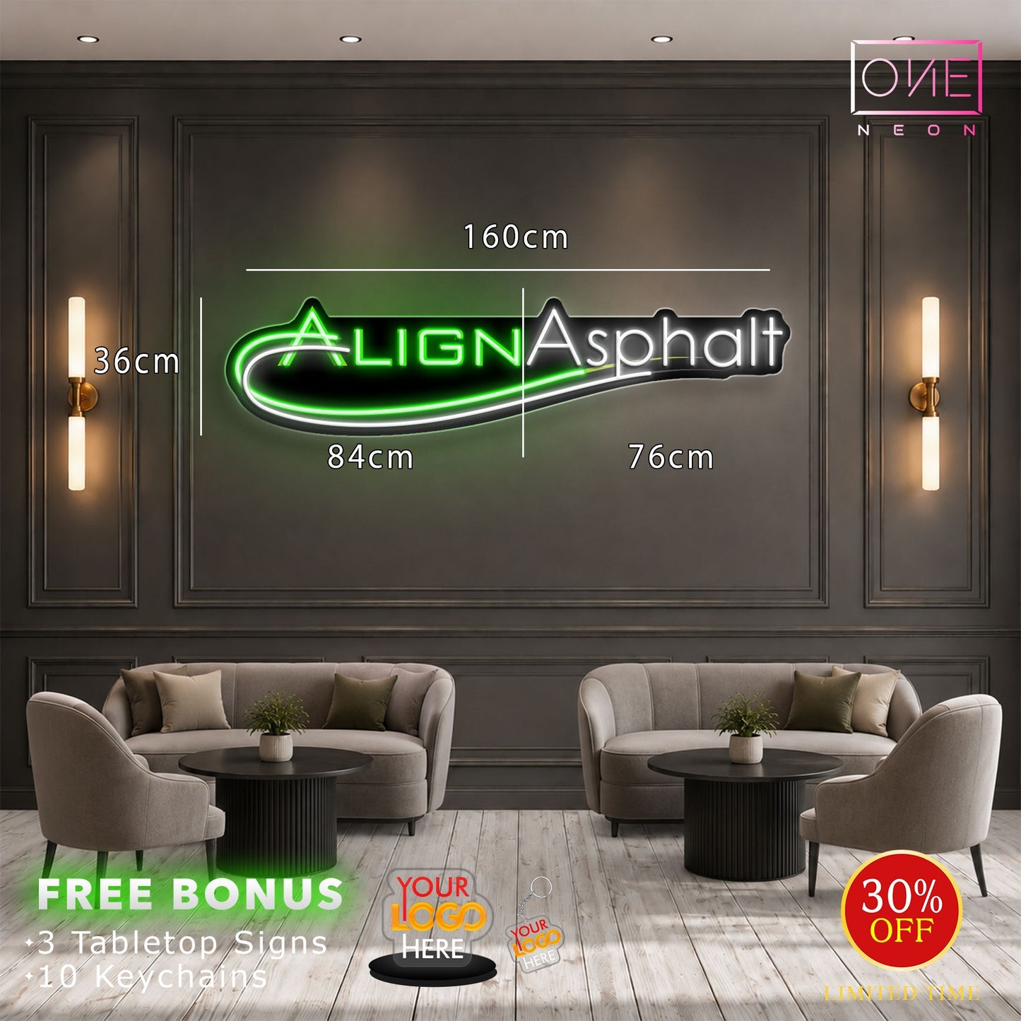Align Asphalt | LED Neon Sign