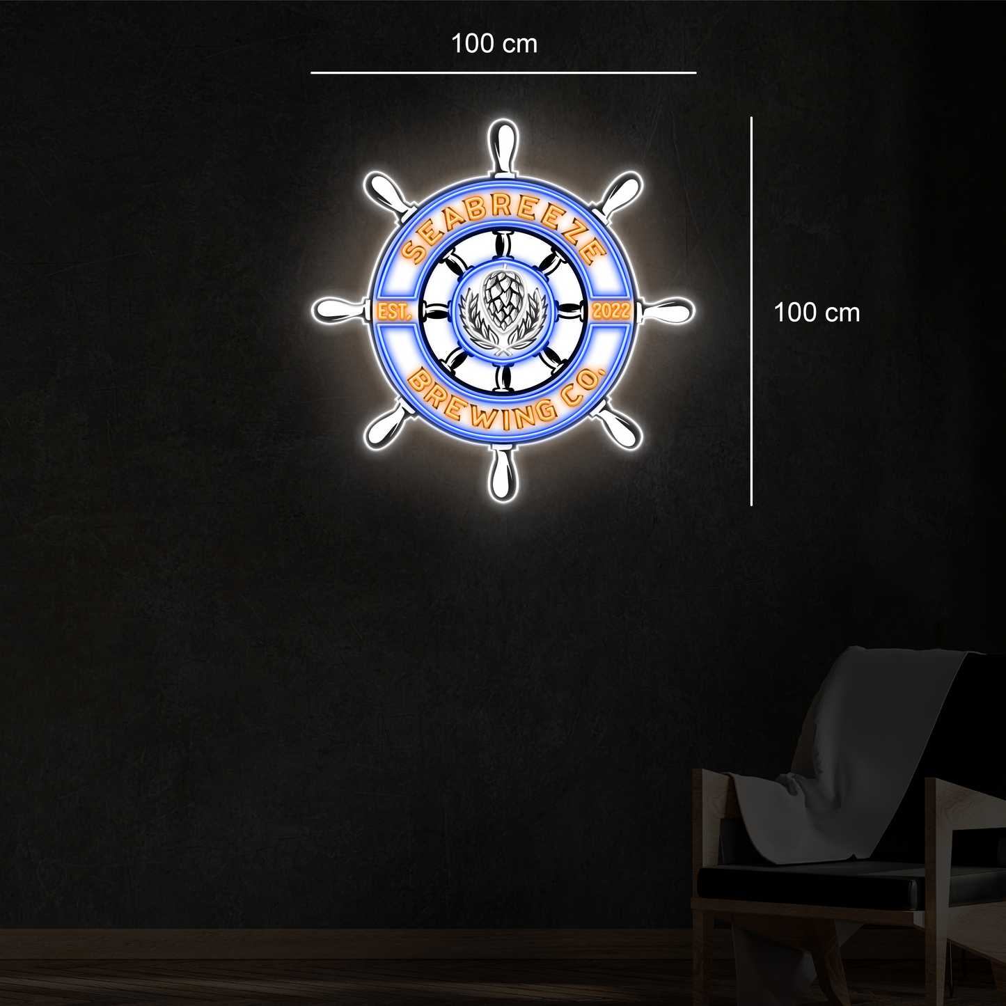 Enseigne au néon LED personnalisée pour entreprise 