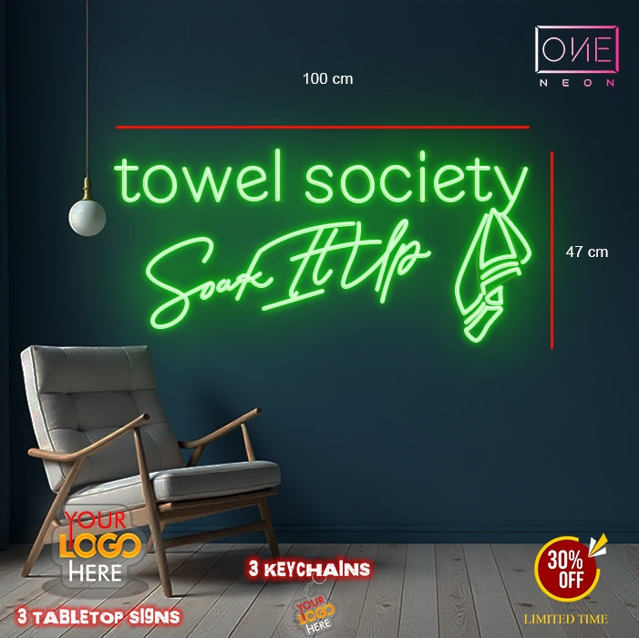 TOWEL SOCIETY | LED Neon Sign