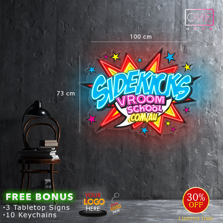 SIDEKICKS | LED Neon Sign
