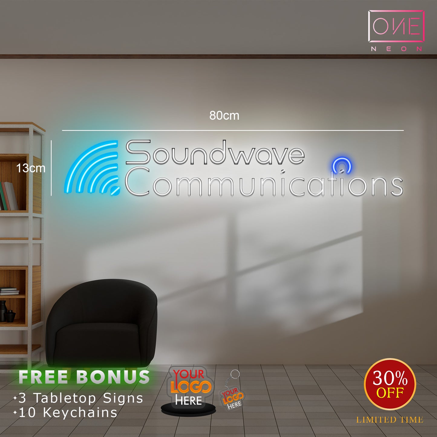 Soundwave communications+ Control networks ( 2 signs)| LED Neon Sign