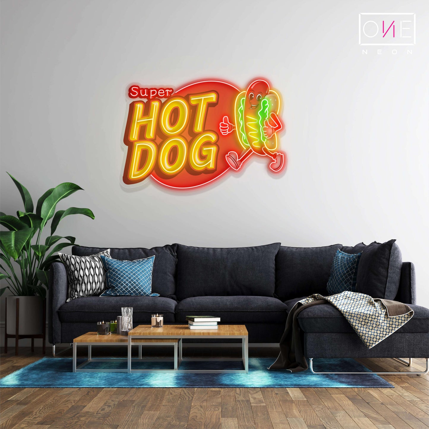 Enseigne au néon à LED Super Hot Dog 