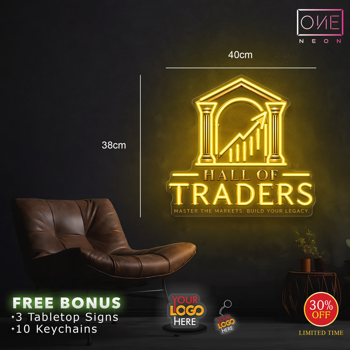 HALL OF TRADERS | LED Neon Sign