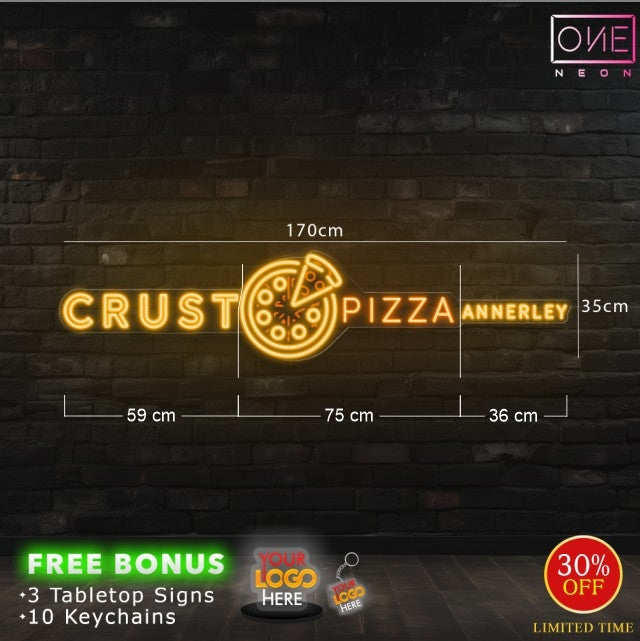Crust pizza annerley | LED Neon Sign