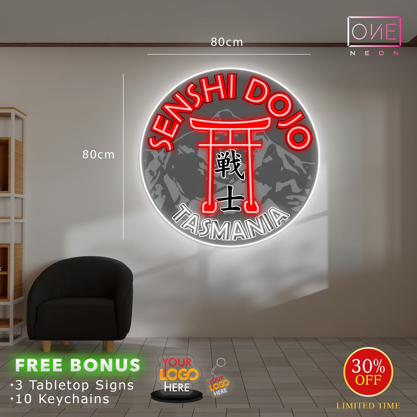 Senshi Dojo Tasminia | LED Neon Sign