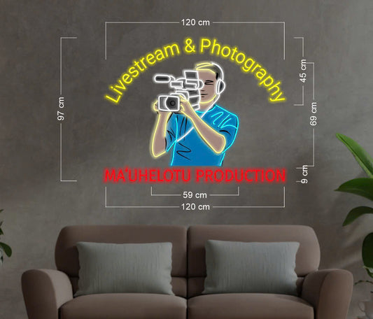 Enseigne au néon LED personnalisée pour entreprise 