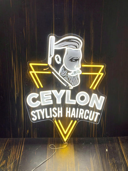 CEYLON STYLISH HAIRCUT | LED Neon Sign (3 outdoor signs)