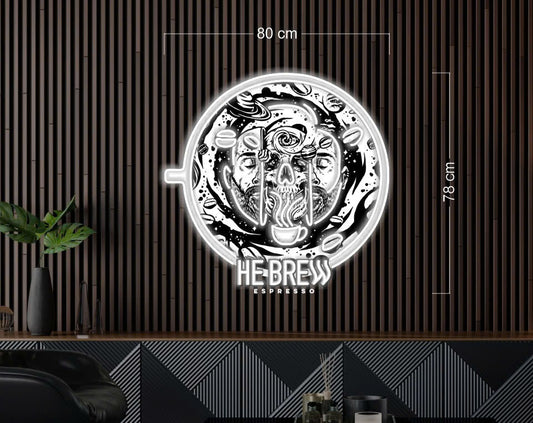 He Brew Espresso | LED Neon Sign