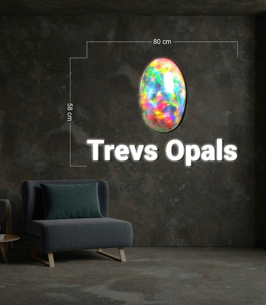 TREVS OPALS | LED Neon Sign  (outdoor)