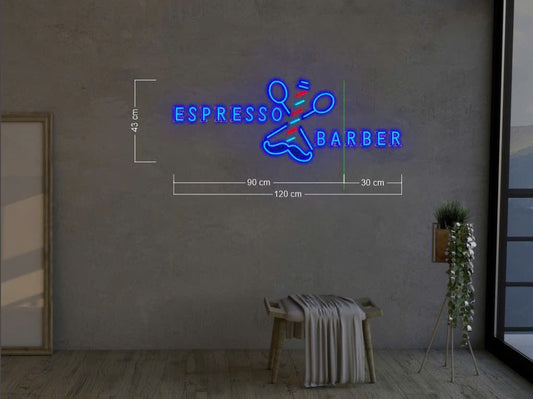 ESPRESSO BARBER| LED Neon Sign