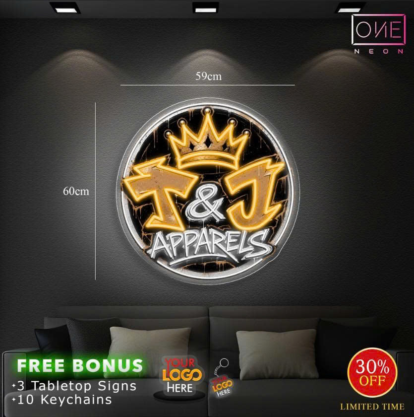 T & J APARRELS | LED Neon Sign