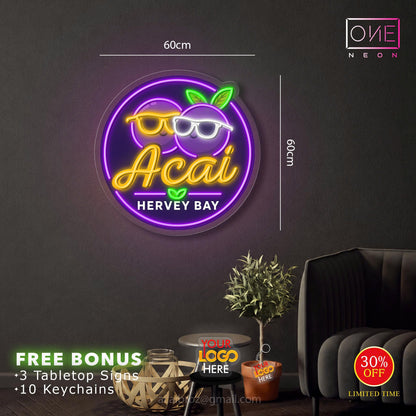 Acai | LED Neon Sign (waterproof)